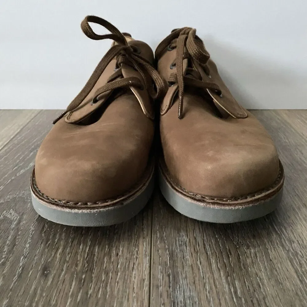 Samuel Hubbard Free Shoes Mens 10 Brown Nubuck Leather Oxford Vibram Comfort